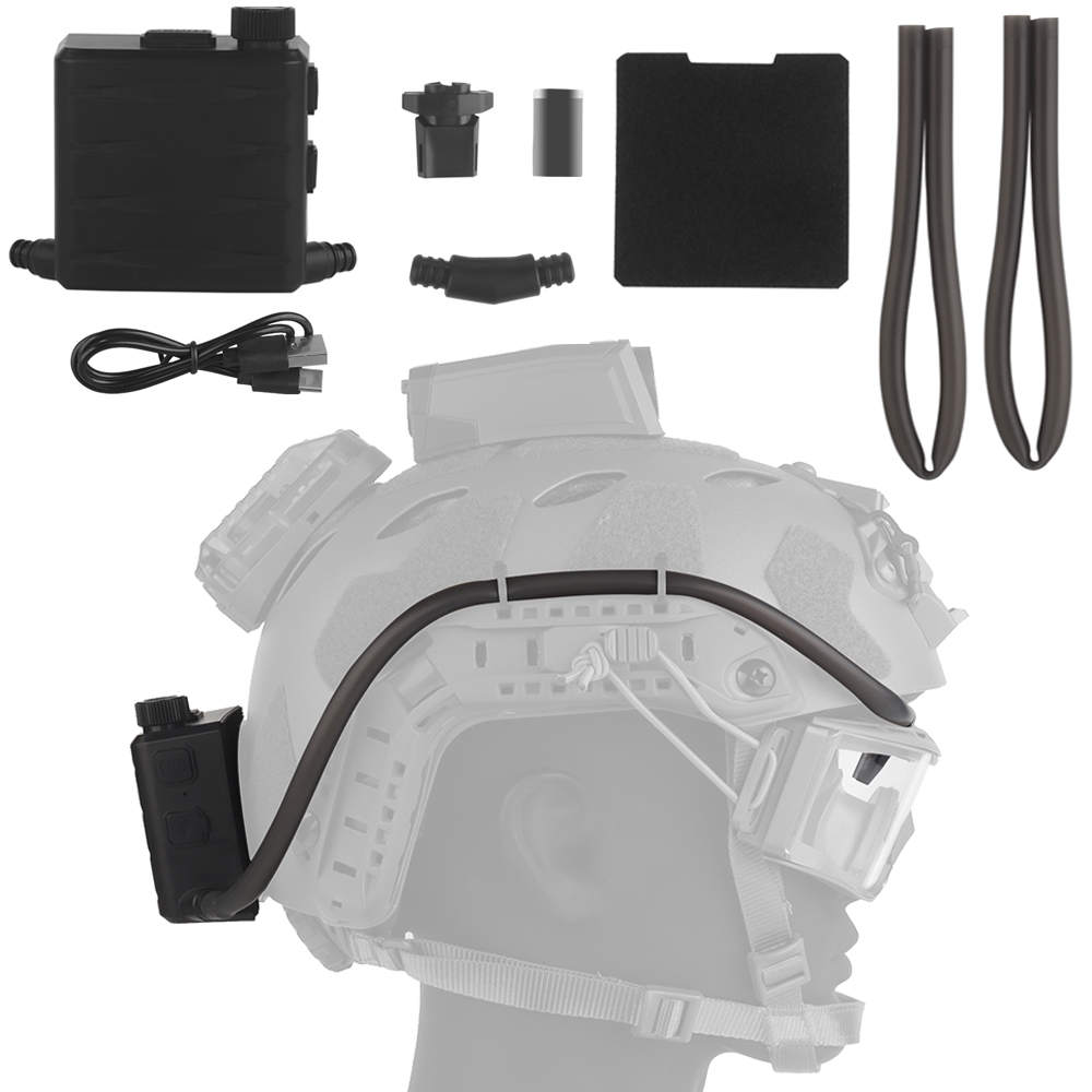 Anti Pollution Mask - Gogle taktyczne Odmgławiacz Odmgławiacz Wentylator Zestaw