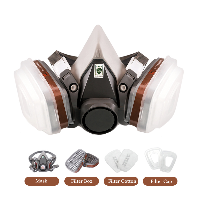 Dust Mask Construction - Półtwarzowa maska ​​przeciwgazowa 6200 Respirator chemiczny