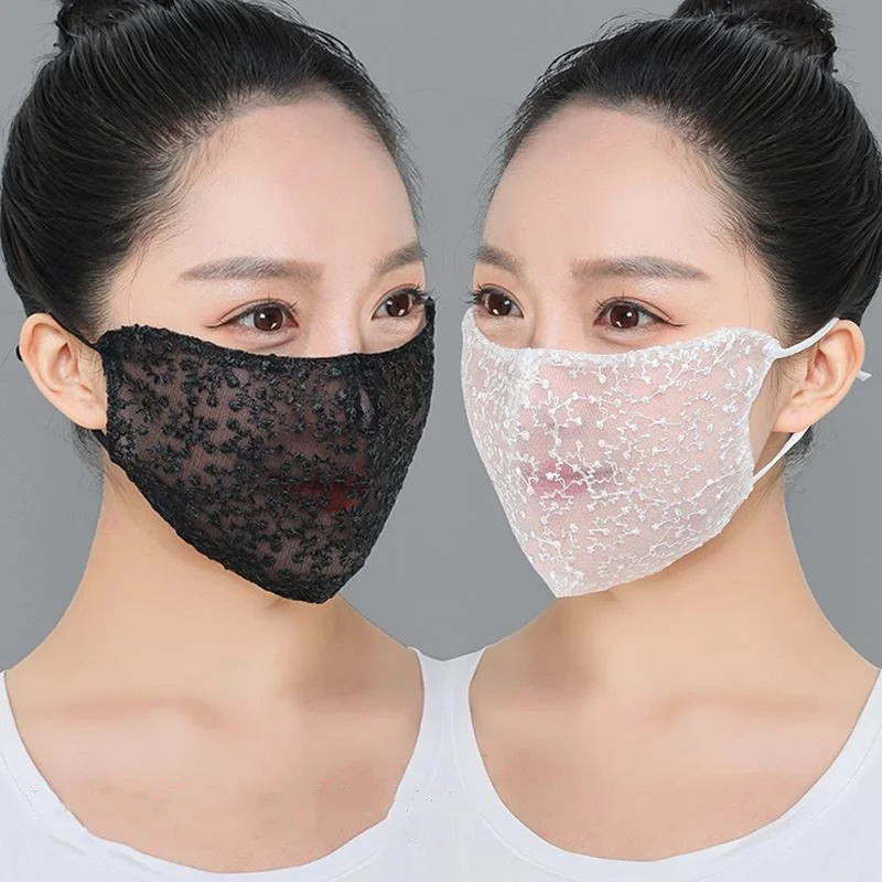 1/2 szt. Czarno-biała koronkow – Cloth Face Mask Washable recenzja i cena